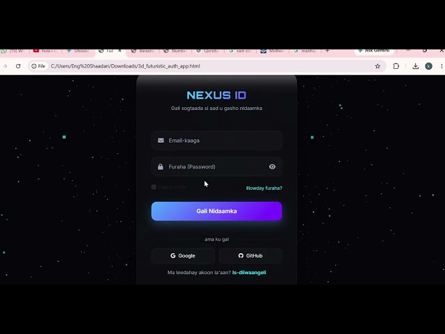 Registration & Login Professional Template