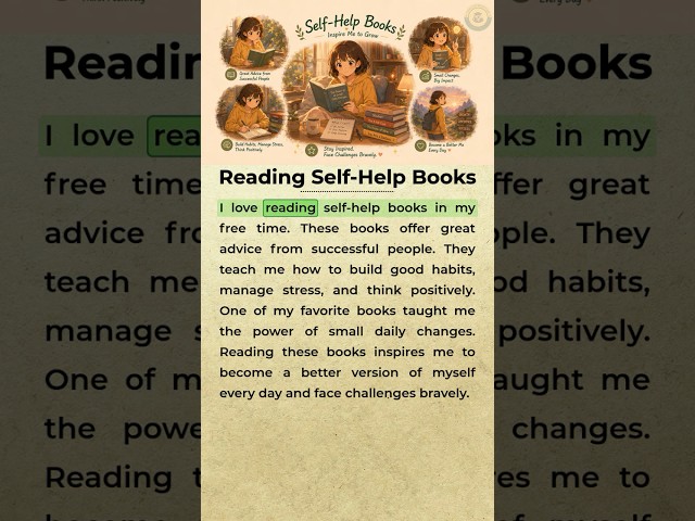 Self-Help Books Changed My Mindset 📚 | Simple English Speaking Practice   #learnenglish