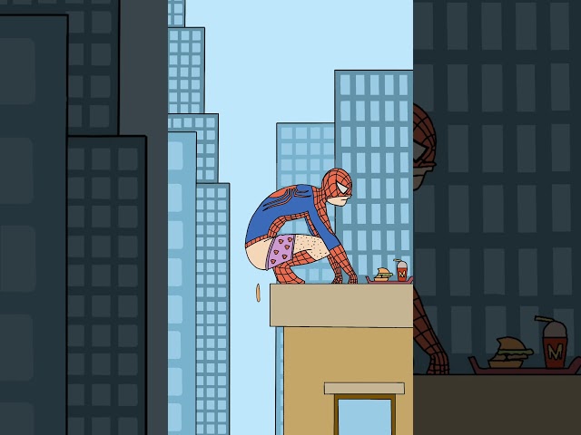 Spiderman - No way toilet | @EasyoMake  | Animation | Short |
