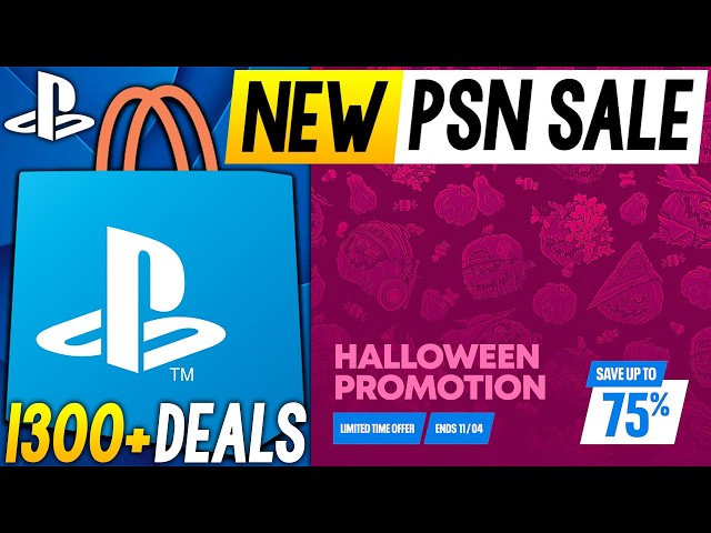 MASSIVE NEW PSN SALE LIVE NOW! PSN Halloween Promotion Sale 1300+ DEALS (NEW PlayStation Game Deals)