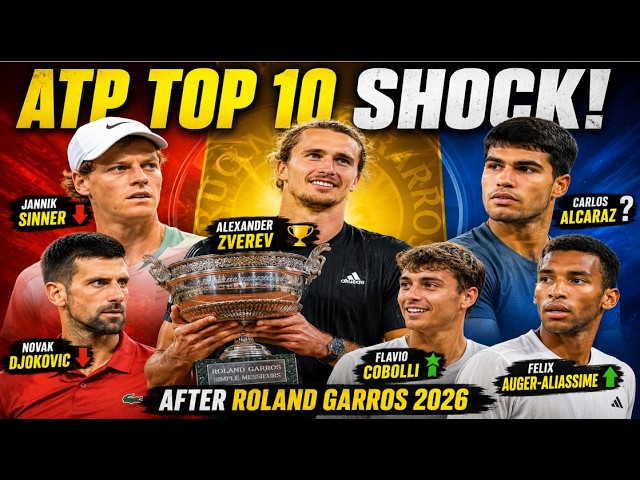 ATP Rankings SHOCKER! Zverev Wins, Arnaldi Breaks Through || Sinner & Djokovic Falls !!