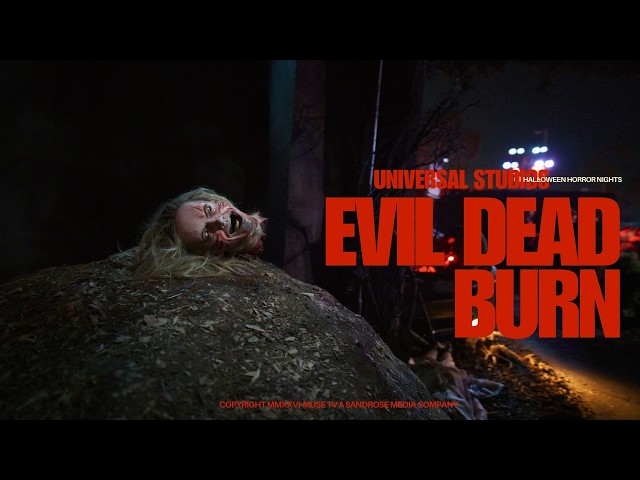 EVIL DEAD BURN Haunted House Walkthrough at Universal Studios Halloween Horror Nights