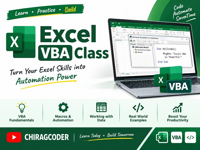 LIVE EXCEL VBA CLASS | Learn VBA from ZERO to AUTOMATION