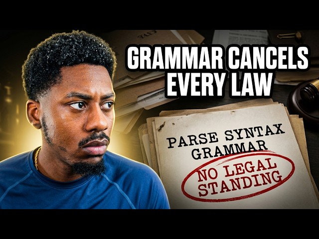 He Said His Grammar Makes Every Law a Fiction. I Decoded Every Document He Filed. Here Is the Truth.