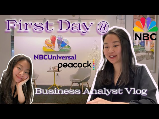 First day as a Business Analyst at NBCUniversal Vlog | The entry-level data analysis pipeline