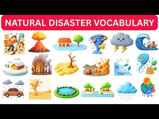 20 Natural Disaster Names Vocabulary in English | Learn About Different Types of Natural Disasters