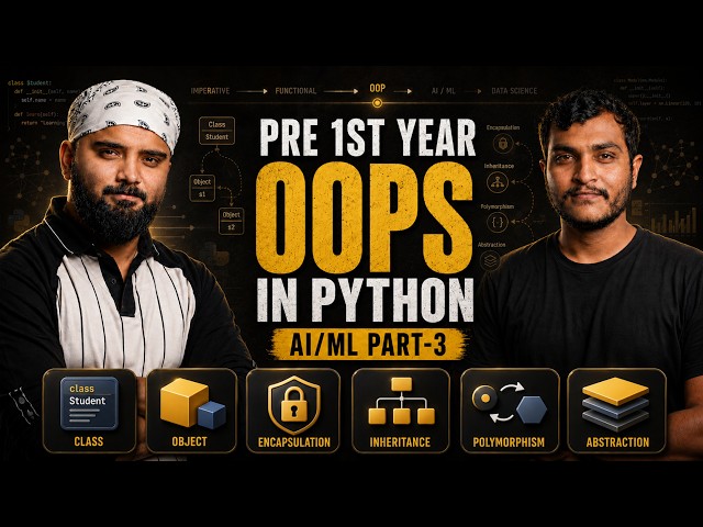 Object Oriented Programming in Python (Part 3) | Complete OOPS