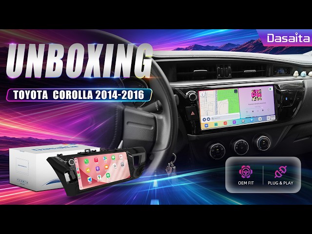 2014–2016 Toyota Corolla Gets a Modern 10.33" QLED Head Unit Upgrade 🔥