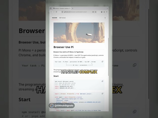 How Browser Use Pi Writes Its Own Code