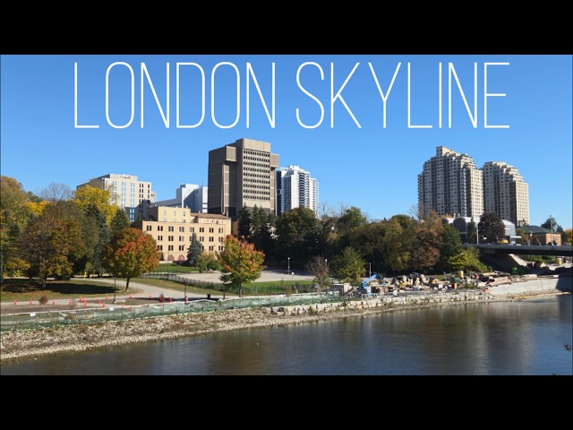 Skyline of Downtown London, Ontario, Canada 