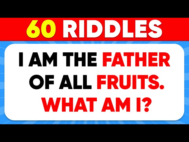 Only a Genius Can Solve These Riddles 🤯💡 60 Tricky Riddles That'll Stretch Your Brain! 😱