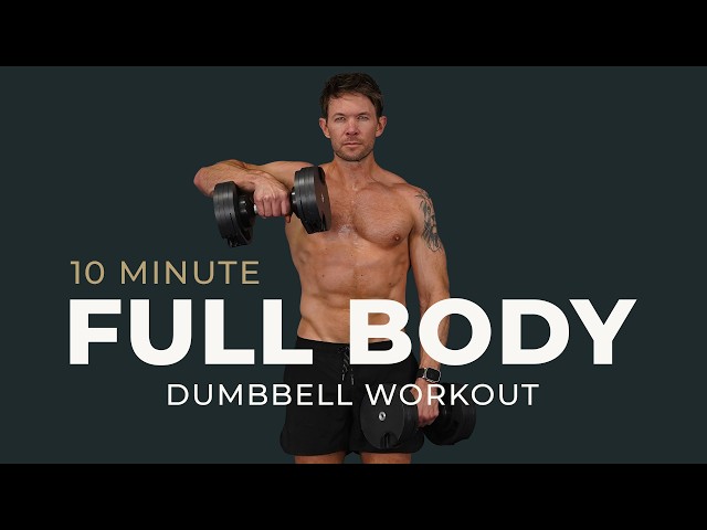 10 Min Full Body Dumbbell Workout | Works Your Entire Body
