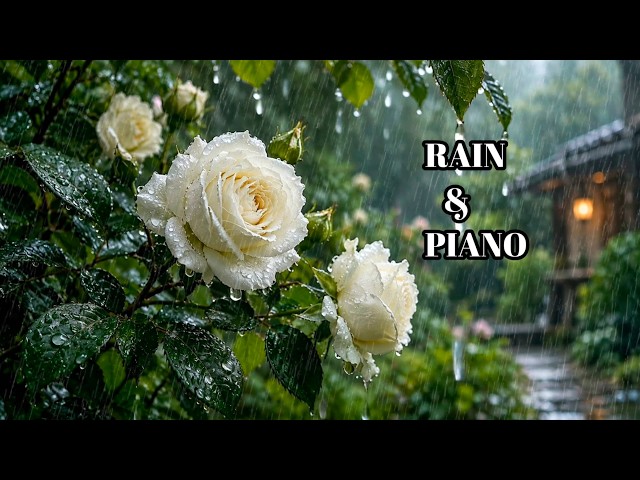 Relaxing Piano & Soft Rain 🌧️ Deep Sleep, Stress Relief & Healing Sleep Music