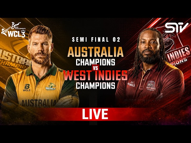 LIVE | Australia Champions vs West Indies Champions  | S-F 2 | WCL 2026 | M9O1T