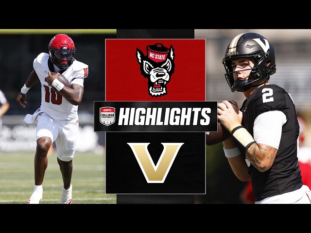 WILD FINISH 🤯 NC State Wolfpack vs. Vanderbilt Commodores | Full Game Highlights | ESPN CFB