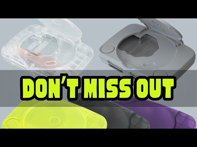 Bitfunx Replacement Shell Transparent Game Console Case Housing Cover for PlayStation PS One PSOne