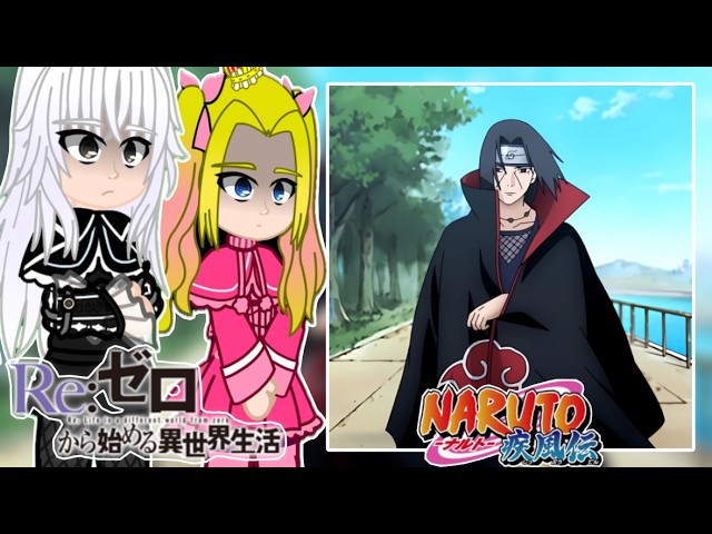 Re:Zero React To Subaru Natsuki As Itachi Uchiha | Gacha React | Naruto