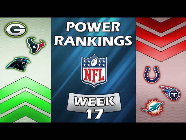Week 17 NFL Power Rankings!