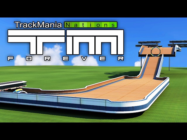 Playing TrackMania Nations Forever, but it's all Wood!