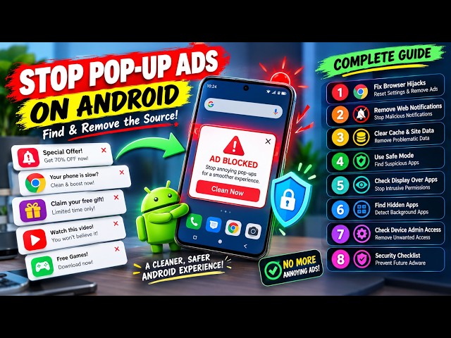 How to Permanently Stop Pop-Up Ads on Android (Complete Eradication Guide)