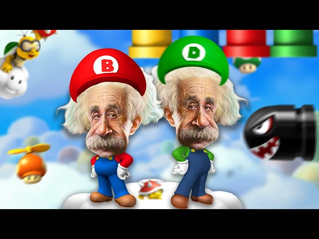 Albert and Einstein Try to Beat Mario