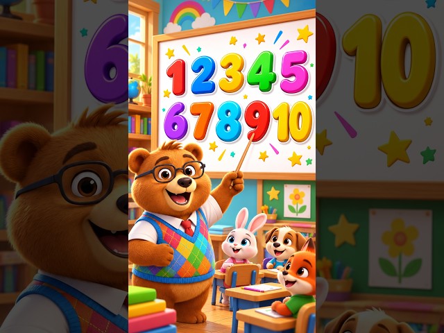 Learn Numbers 1–20 with a Cute Bear 🐻🔢 | Counting Video for Kids | KidsSpot