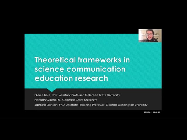 Theoretical Frameworks in Science Communication Education Research