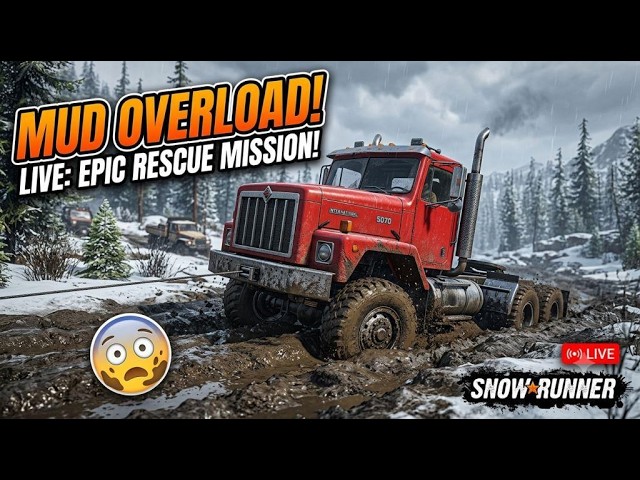 😱 Ek Galti Aur Sab Khatam! | SnowRunner Extreme Offroading Live #Live shorts # Live Feed