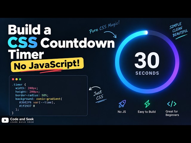 Build a CSS Countdown Timer (No JavaScript!)