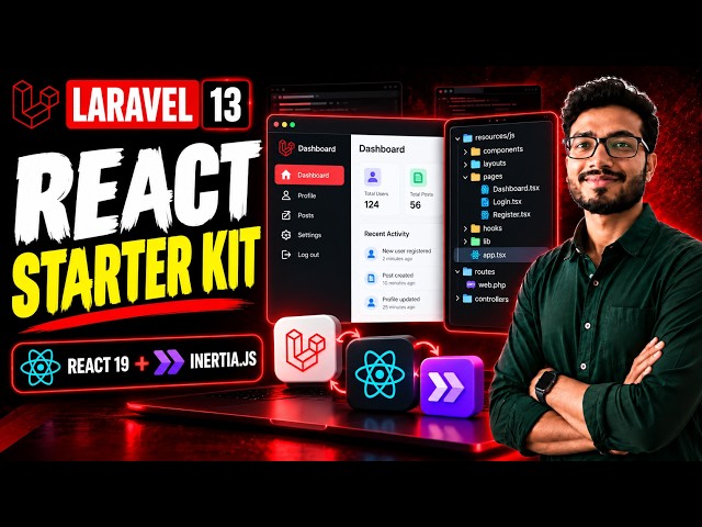 Laravel 13 React Starter Kit Explained | React 19 + Inertia.js