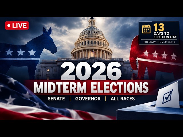 🔴 LIVE: US Election Headlines | 2026 Midterms — Polls, Money & Race Breakdowns