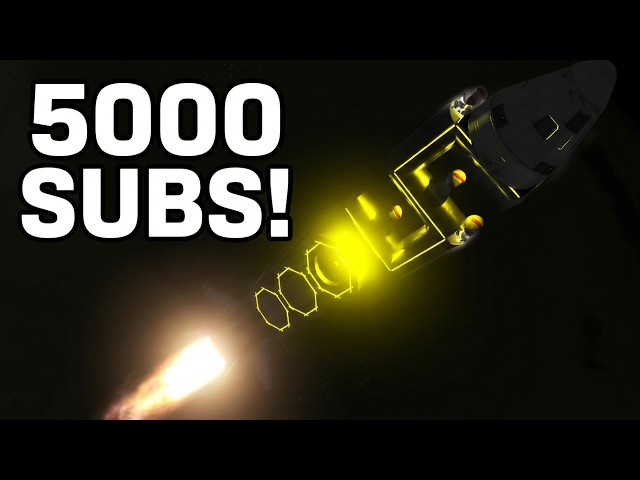 KSP | 5000 SUBSCRIBERS! Building a Giant "5000" Rocket 🚀 #hdr