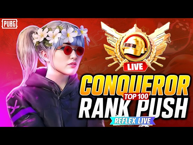 🔴 LIVE PUBG MOBILE 🔥 Pro Gameplay | Conqueror Push