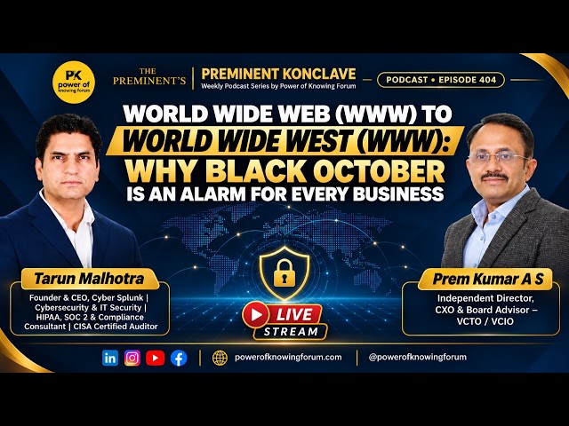 World Wide Web (www) to World wide West (www): Why Black October Alarm to Every Business