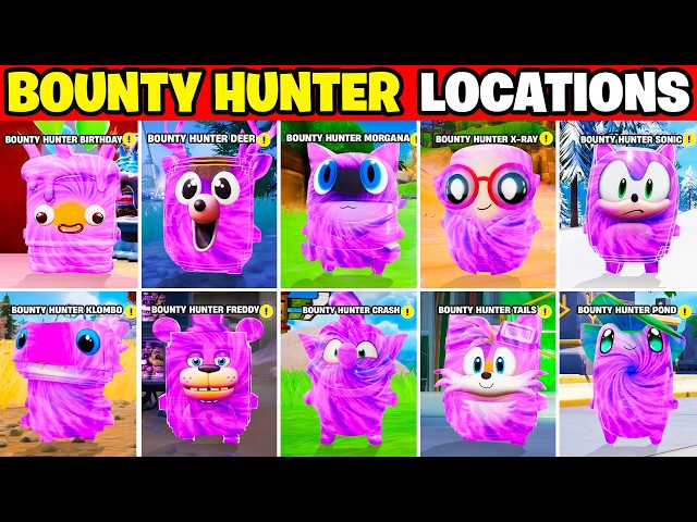 How to Find ALL BOUNTY HUNTER Sprites in Fortnite! (EASY)