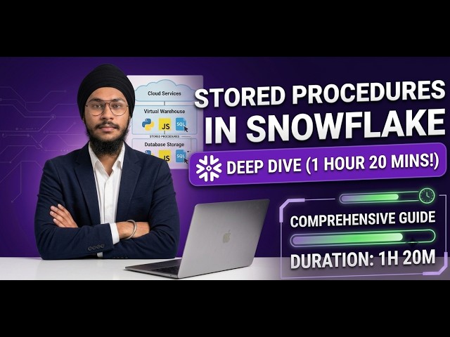 Stored Procedures in Snowflake | Stored Procedures FULL Course (1h 20m) | Write, Debug & Automate