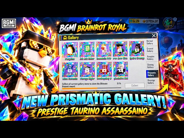 🔥 BGMI BRAINROT ROYAL GOLD RANKING ROAD TO #1 BGMI Solo Lobby & Server Hacker