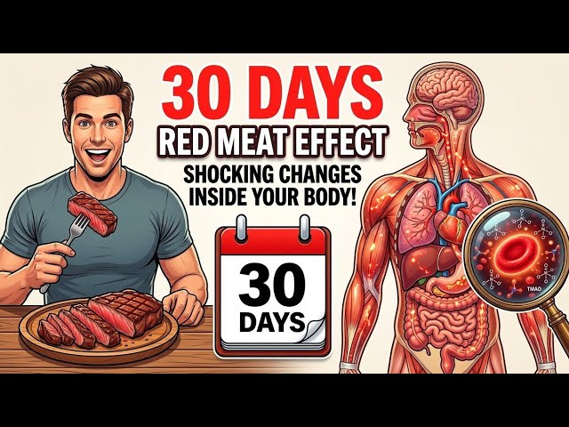 30 DAYS RED MEAT 🥩 EFFECTS: Here's The Real Effects on Heart, Gut, and Muscles