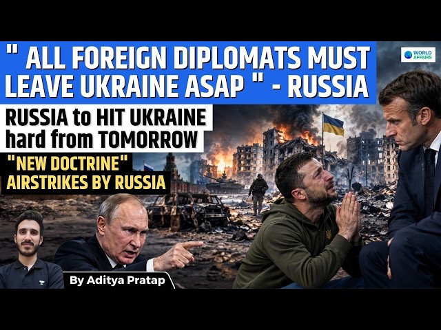 Russia Warns Diplomats to Leave Kyiv! Putin’s New War Strategy Explained