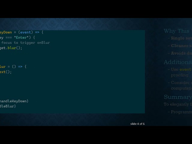 Handle Input Editing Completion with Enter Key or Focus Out in React