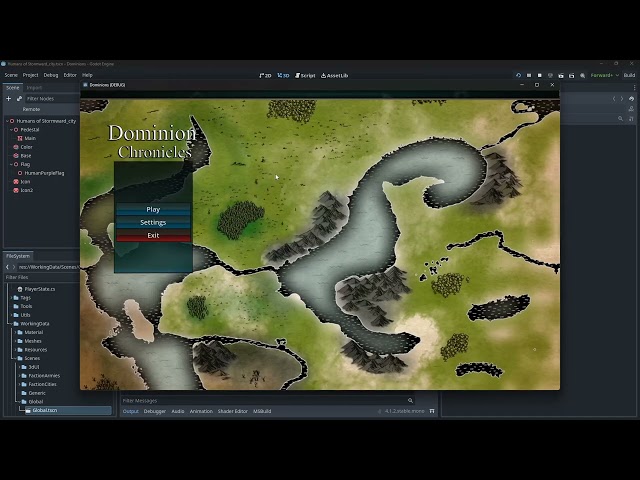 Grand Strategy Game in #godot