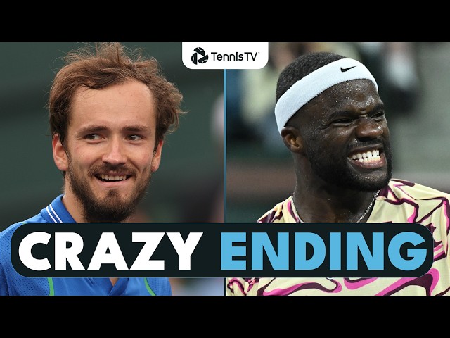 Daniil Medvedev vs Frances Tiafoe DRAMATIC Ending In Full 👀 | Indian Wells 2023