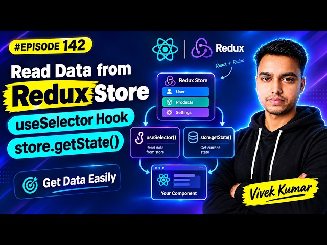 #142 useSelector Hook in React | React Redux | Redux in React JS | Actions | Reducers | Store