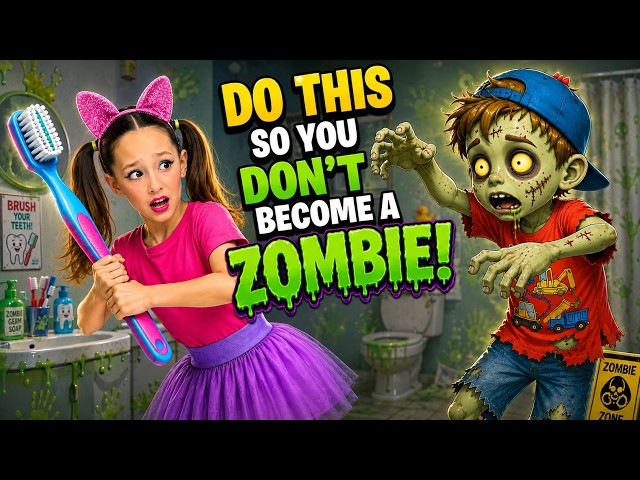 Do This If You Don’t Want To Turn Into a Zombie!🧟 | Healthy Habits Song for Kids