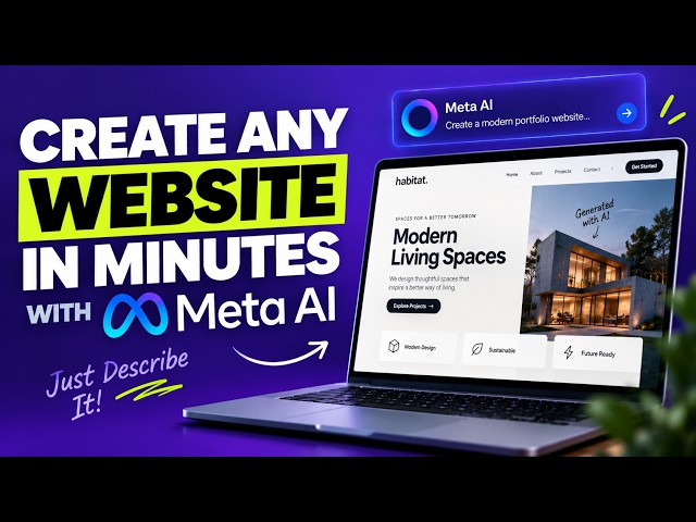 I Built a Full Website With Meta AI in Minutes (No Code)