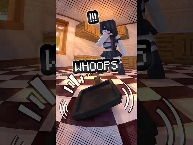 when you try to be SNEAKY 🐱 | NyanCrafters #shortsfeed #animation #minecraft