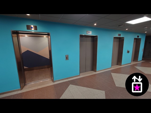 Stockholm, SWE: MODERNISED BY: Hisspartner - 4x OTIS Traction Elevators at Vårdhuset, Liljeholmen