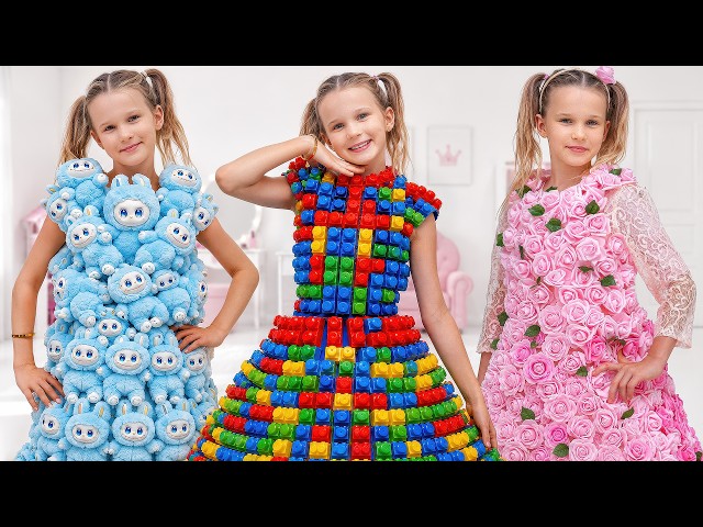 Stephi’s Magical Dress Challenge: Roses, Blocks & Labubu 👗