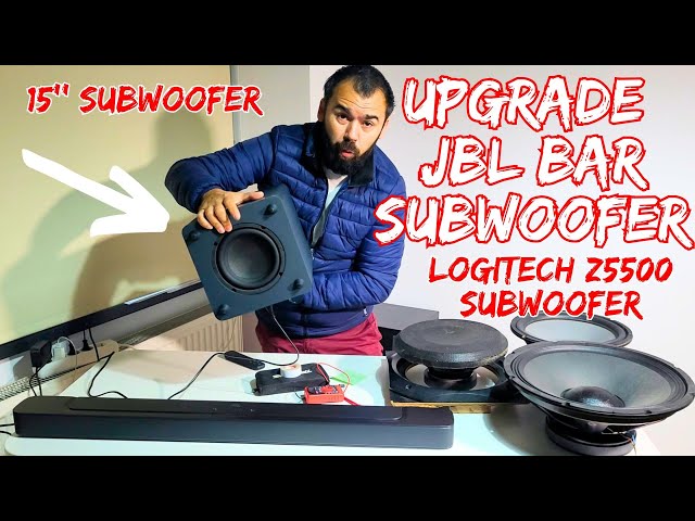 Upgrade JBL BAR SUBWOOFER with Logitech Z5500 Subwoofer and 15 subwoofer! Upgrade JBL BAR 1300, 2.1