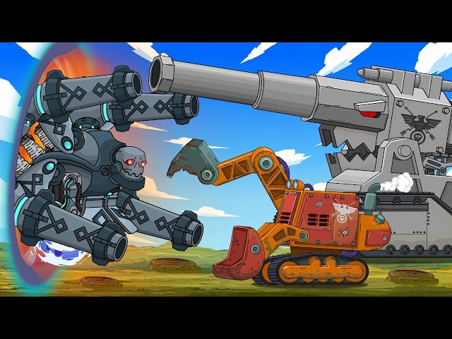 ESCAPE OF THE STRONGMAN — DORA ATTACKS BERLIN | Cartoons about tanks